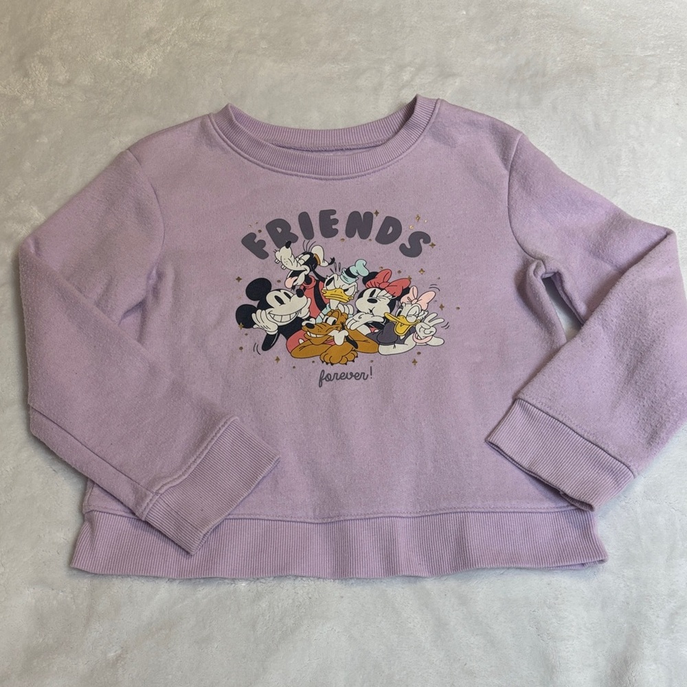 Disney Lavender 'Friends' Graphic Crewneck Sweatshirt